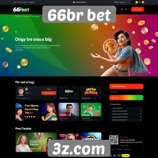 Usabilidade e design do site 66br bet